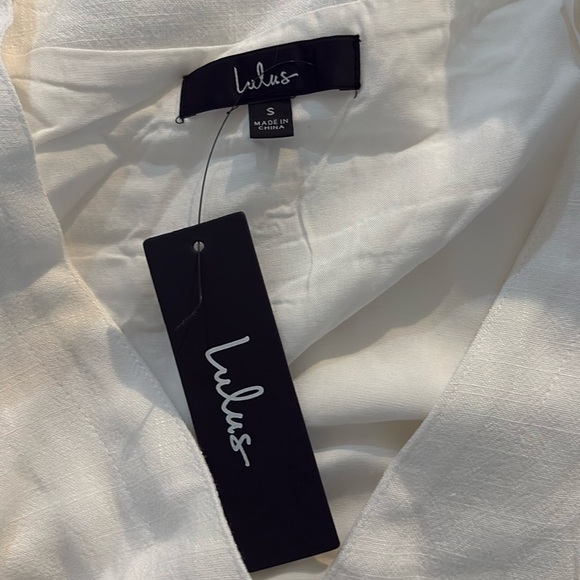 NWT Lulus Blissful Simplicity White Midi Dress - Picture 12 of 13